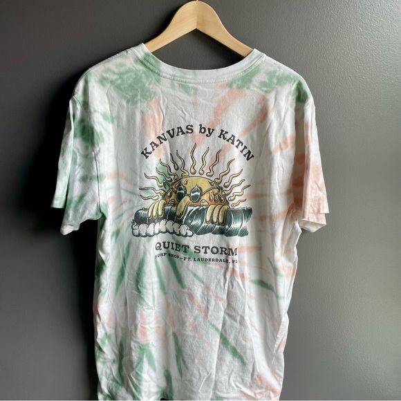 Kanvas By Katin Quiet Storm  Surf Shop Tie Dye Tee Shirt Size Large - Picture 3 of 6